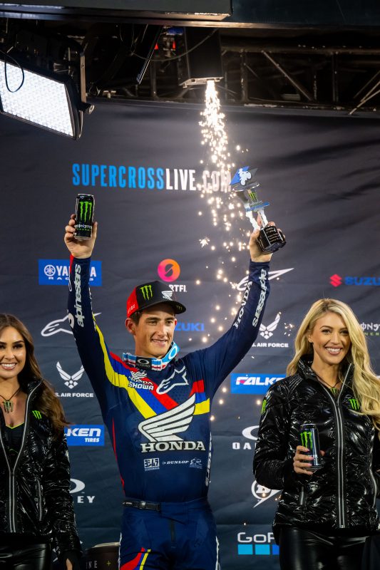 Podium Finishes for Sexton, Lawrence at Anaheim 2 AMA Supercross